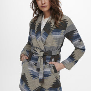 ONLY AZTEC PRINT WRAP JACKET