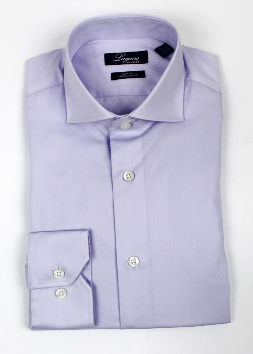 LUGANO BASIC DRESS SHIRT-SOLIDS - Image 4