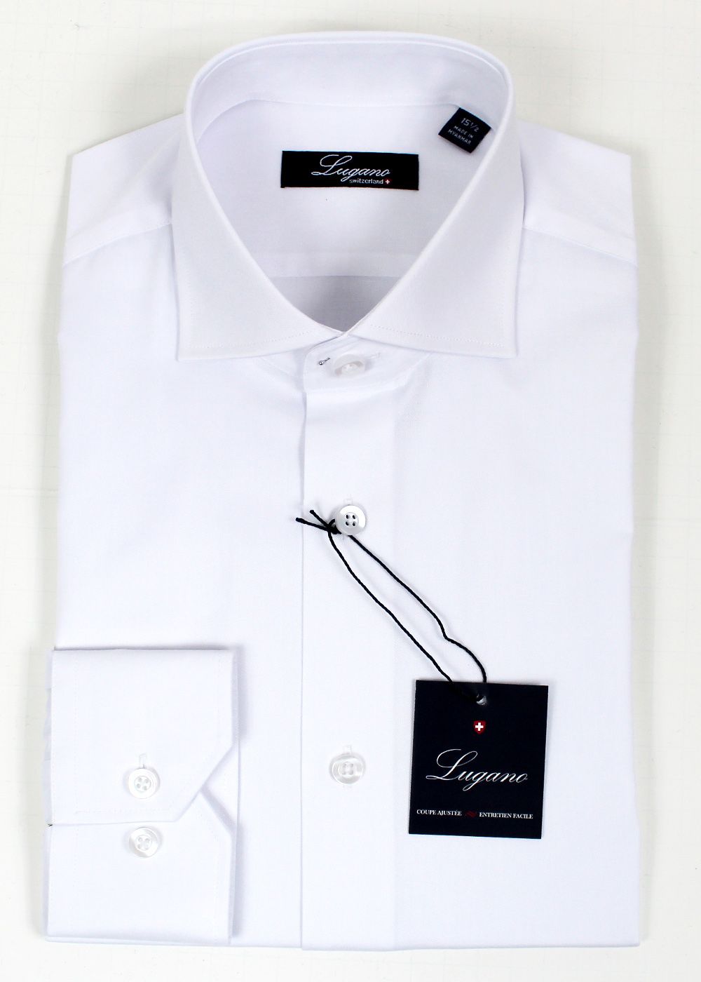 LUGANO BASIC DRESS SHIRT-SOLIDS
